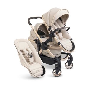 iCandy Peach 7 Double Pushchair Bundle-Biscotti