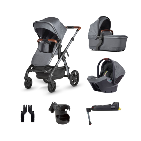 Silver Cross Wave Pushchair + Travel Pack-Lunar