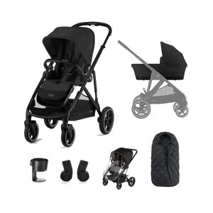 Cybex Gazelle S Silver Frame 6 Piece Bundle-Moon Black