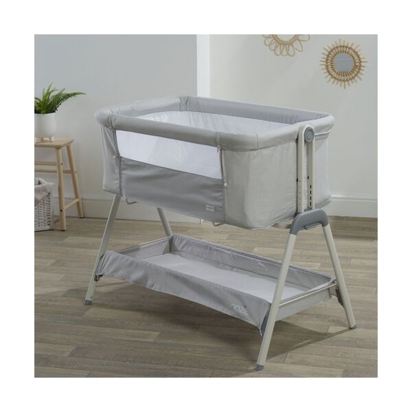 Kinder Valley Snoozie Bedside Crib-Antarctica Grey