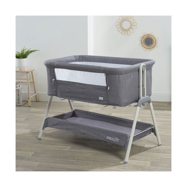 Kinder Valley Snoozie Bedside Crib-Storm Grey