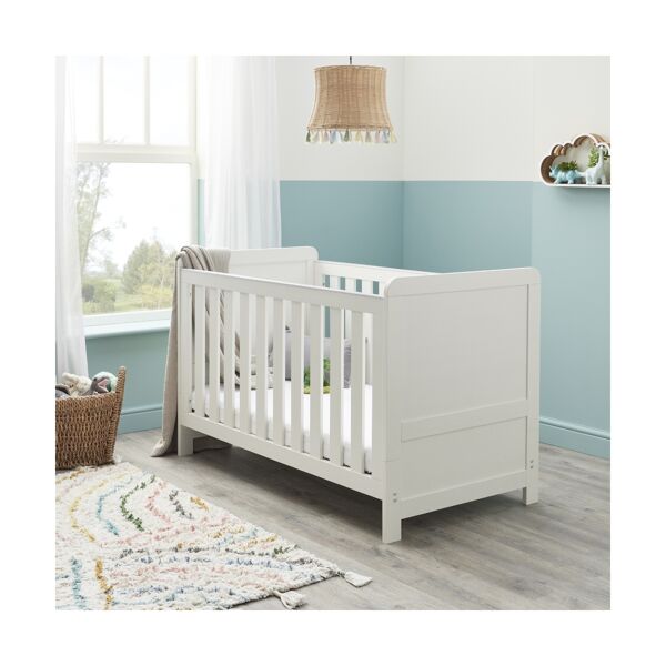 Babymore Caro Mini Cot Bed–Whitewash