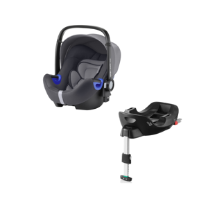 Britax Baby Safe i-Size Car Seat + Base Bundle-Storm Grey