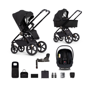 Venicci Tinum Upline 3-in-1 Travel System with IQ Base - All Bla