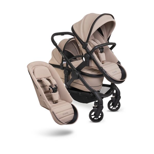 iCandy Peach 7 Double Pushchair Bundle-Cookie
