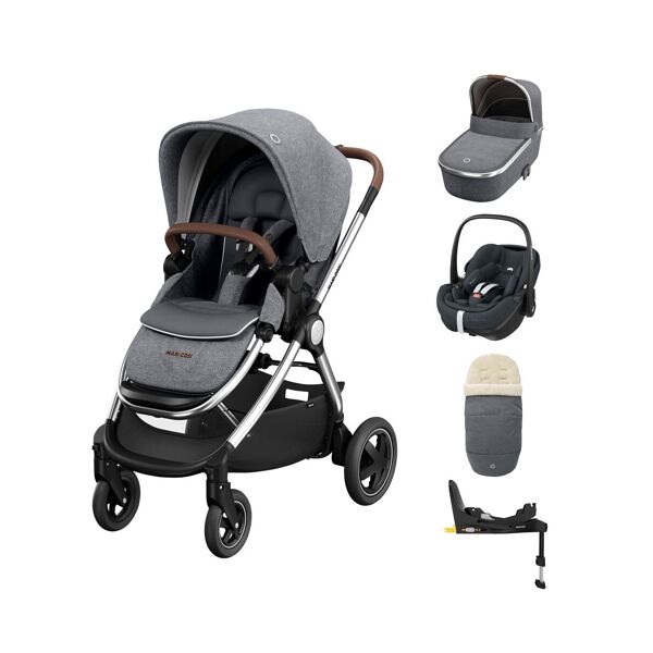 Maxi Cosi Adorra Luxe Pebble 360 Pro Travel System-Twillic Grey