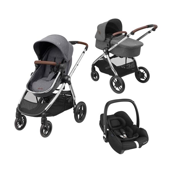 Maxi Cosi Zelia Luxe Cabriofix i-Size Travel System-Twillic Grey