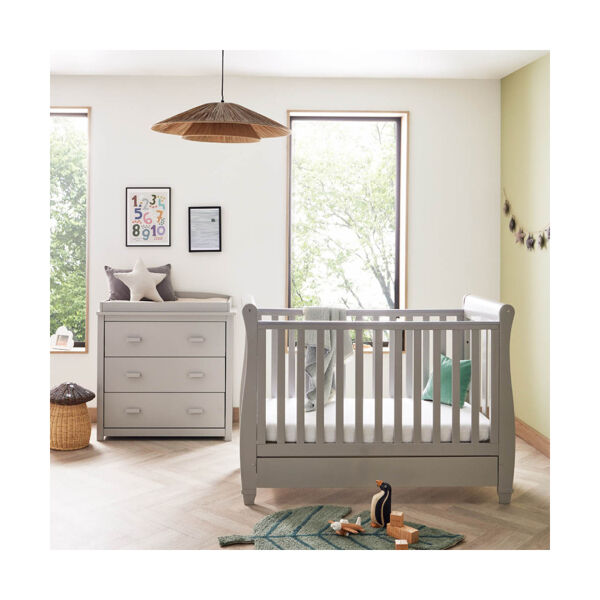 Babymore Eva Sleigh 2 Piece Roomset-Grey