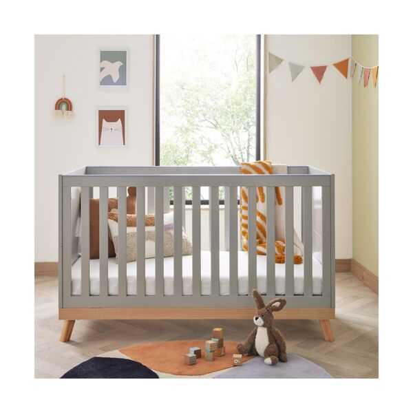 Babymore Mona Cot Bed-Grey