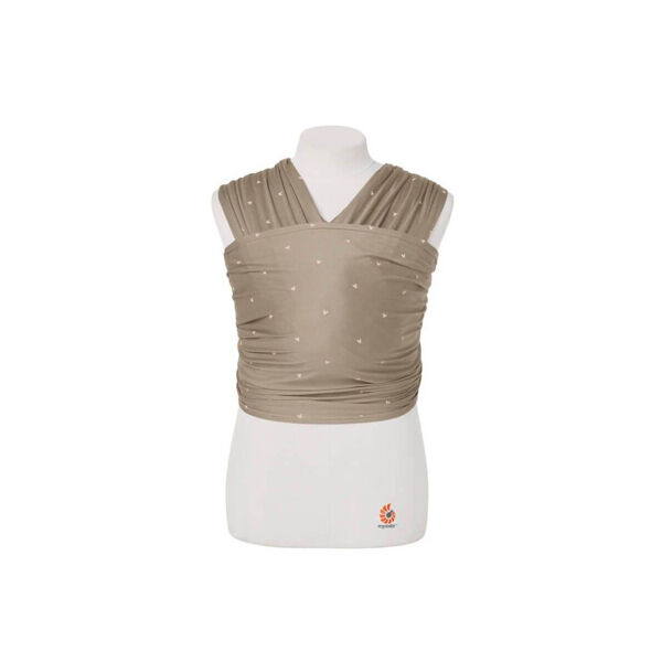 Ergobaby Aura Baby Wrap - Olive Hearts