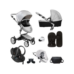Mima Premium 9 Piece Bundle with iZi Go Car Seat – Aluminium/A