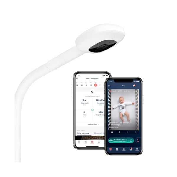 Nanit Pro Baby Monitor and Gen 2 Floor Stand-White