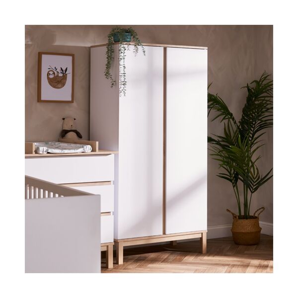 Obaby Astrid Double Wardrobe-White