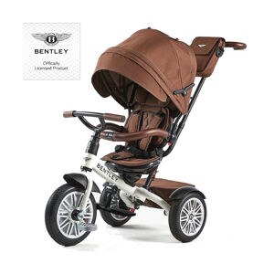 Roma Bentley 6 in 1 Trike - Satin White / Brown