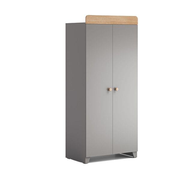 Aya Neo Wardrobe - Grey/Oak