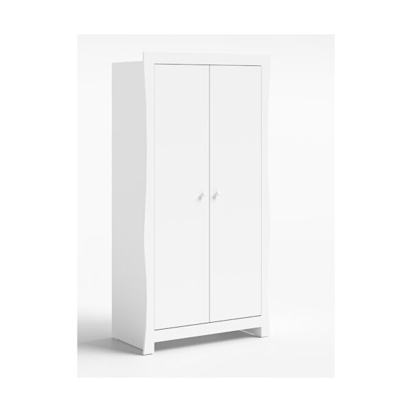 Aya Leo Sleigh Wardrobe - White