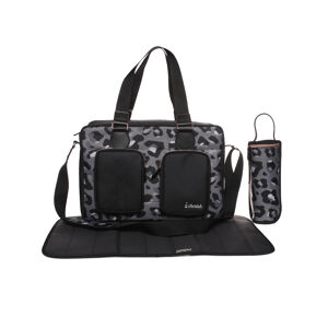 My Babiie Dani Dyer Deluxe Baby Changing Bag - Leopard Black (MB