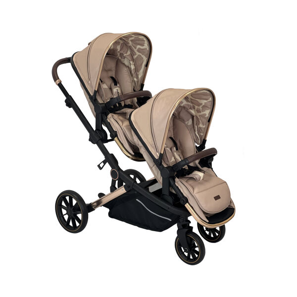 My Babiie MB33 Dani Dyer Tandem Pushchair - Nude Giraffe (MB33DD