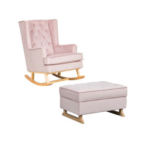 Nursery Collective Nursing Rocking Chair & Footstool Bundle - Du