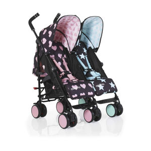 Cosatto Supa Dupa Go Twin Stroller - Lovestar (CL)