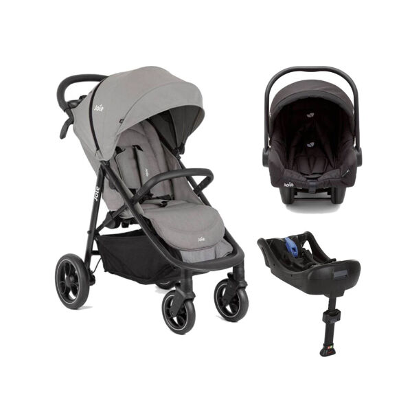 Joie Litetrax Pro 3in1 Travel System Bundle - Pebble