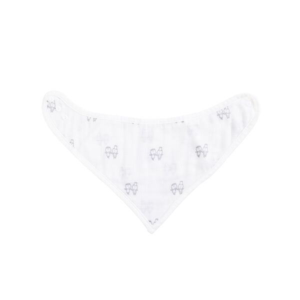 Kiki & Sebby Pack of 3 100% Cotton 6-Layer Muslin Bandana Bibs -