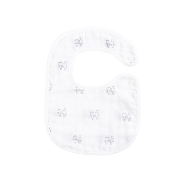 Kiki & Sebby Pack of 3 100% Cotton 6-Layer Muslin Snap Bibs - Ki