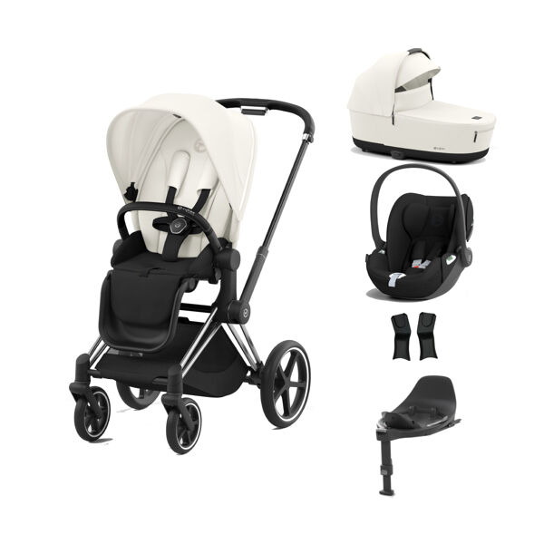 Cybex Priam Cloud T i-Size Bundles - Chrome Black/Off White