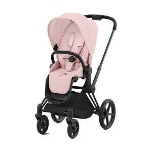 Cybex Priam Pushchair - Matt Black/Peach Pink
