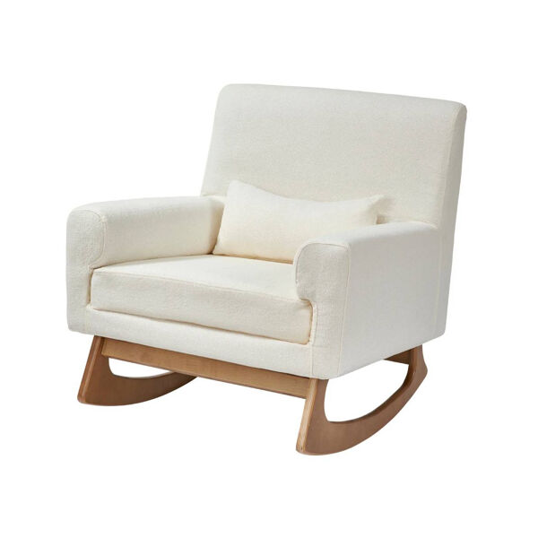 Gaia Serena Rocking/Feeding Chair - Chalk Boucle/Oak