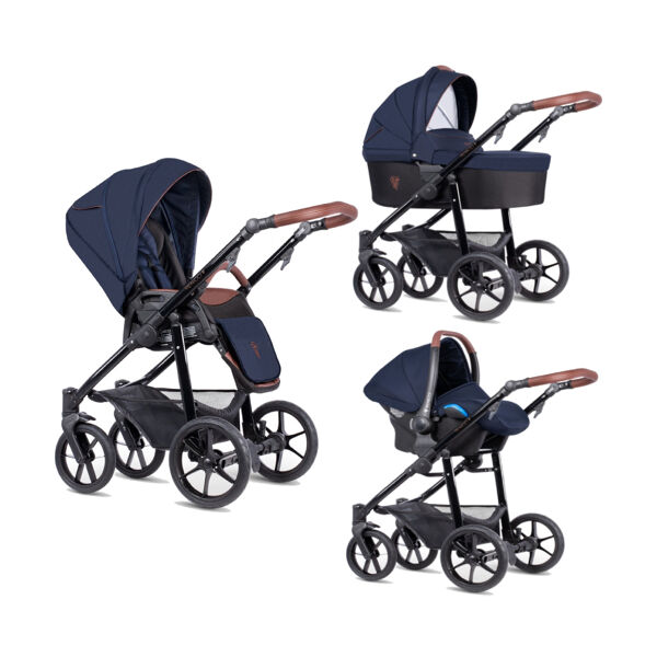Venicci Gusto 2.0 3in1 Travel System - Azzurro/Black Gloss (CL)