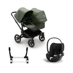 Bugaboo Donkey 5 Duo (Cloud T) Travel System Bundle - Black/Fore