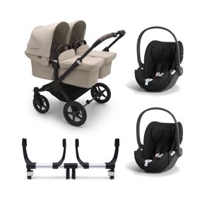 Bugaboo Donkey 5 Twin (Cloud T) Travel System Bundle - Black/Des