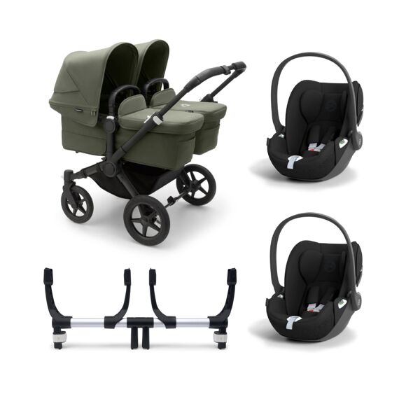 Bugaboo Donkey 5 Twin (Cloud T) Travel System Bundle - Black/For