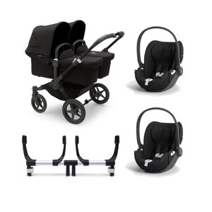 Bugaboo Donkey 5 Twin (Cloud T) Travel System Bundle - Black/Mid