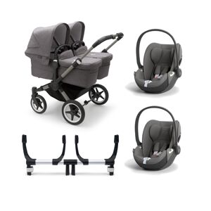 Bugaboo Donkey 5 Twin (Cloud T) Travel System Bundle - Graphite/