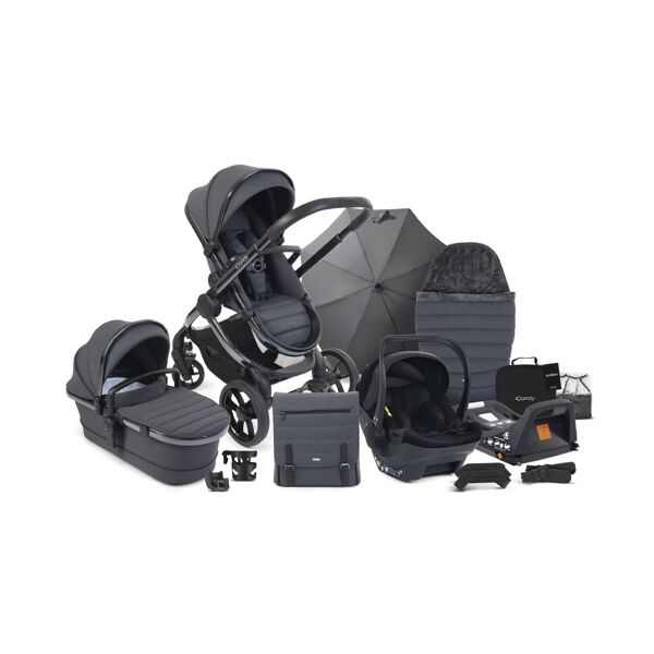 iCandy Peach 7 Complete Cocoon & Base Bundle - Dark Grey/Black