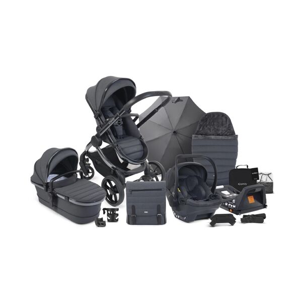 iCandy Peach 7 Complete Cocoon & Base Bundle - Dark Grey/Dark Gr