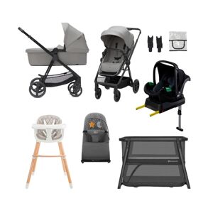 Kinderkraft Newly Essential Newborn 10 Piece Bundle - Grey