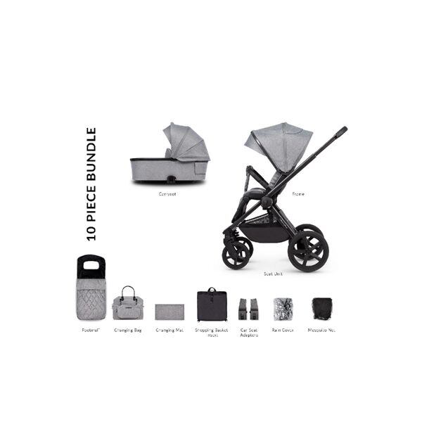 Venicci Tinum Upline 2in1 Pram System - Classic Grey
