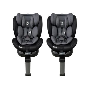 Aya EasySpin 360 i-Size All Stage Car Seat (Pack of 2) - Pebble