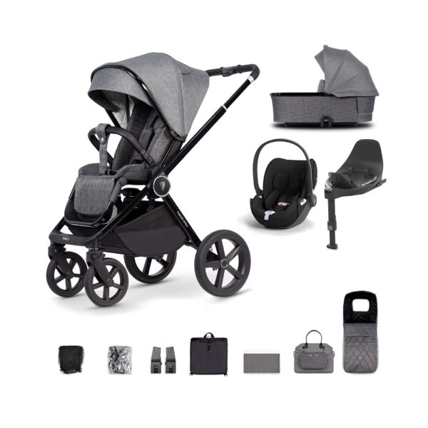 Venicci Tinum Upline (Cloud T) Travel System Bundle - Slate Grey