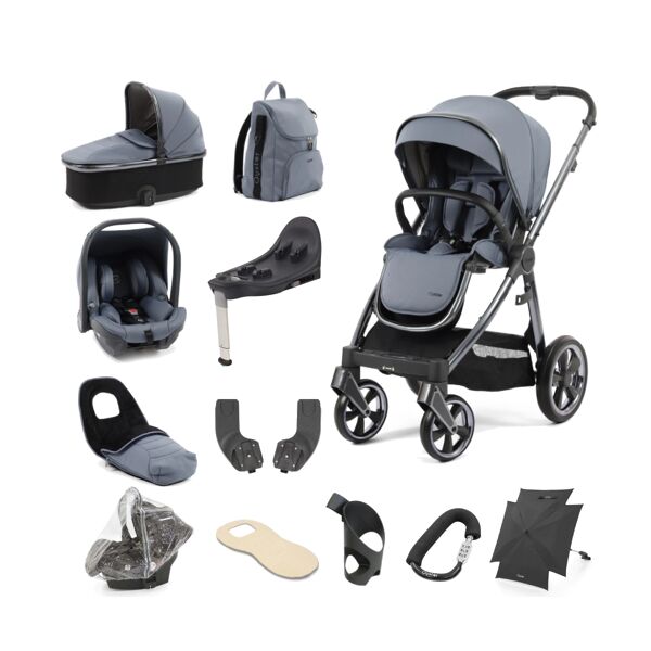 BabyStyle Oyster 3 Gun Metal Chassis 12 Piece Ultimate Travel Sy