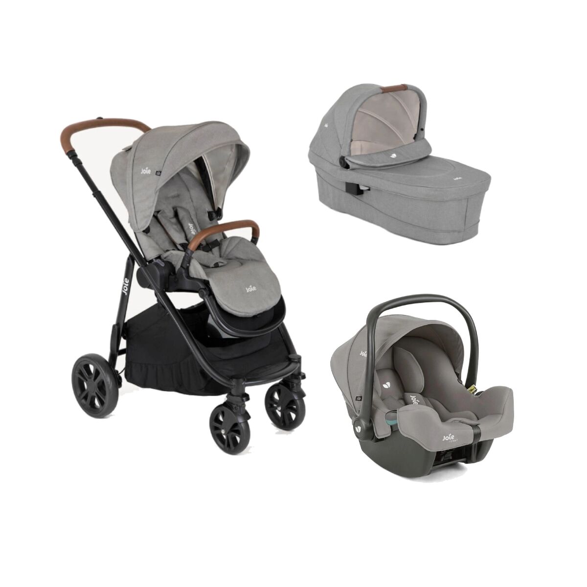 Joie Versatrax 3in1 Travel System Bundle - Pebble - Everything Baby