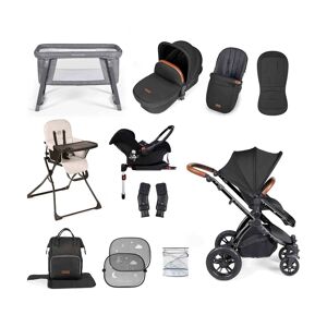 Ickle Bubba Stomp Luxe 15 Piece Travel & Home Bundle - Black Fra