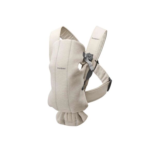 BabyBjörn Mini 3D Jersey Baby Carrier - Light Beige (New 2025)