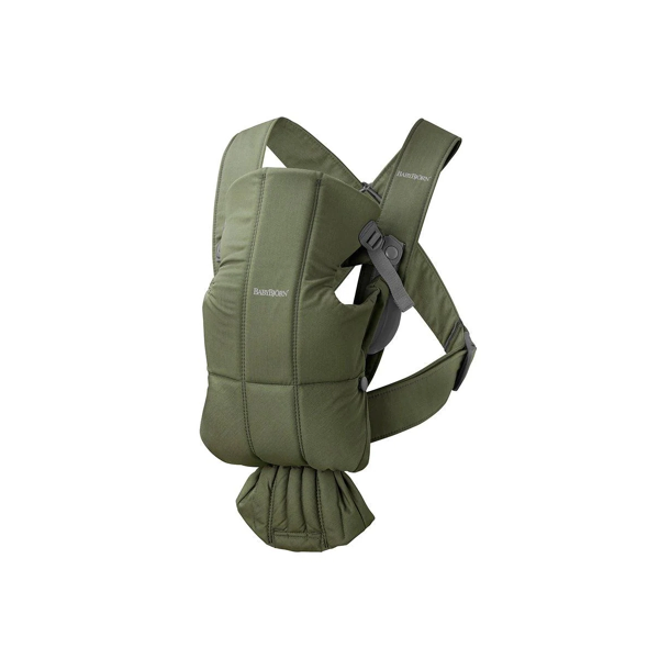 BabyBjörn Mini Wooven Baby Carrier - Dark Green (New 2025)