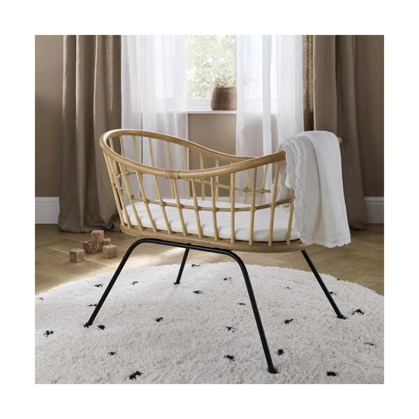 CuddleCo Aria Wave Crib - Rattan