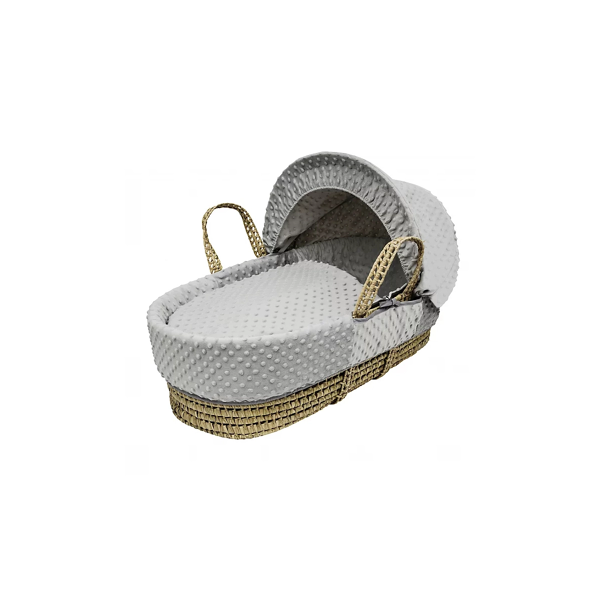Kinder Valley Palm Moses Basket - Dimple Grey