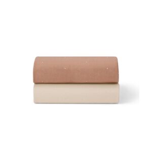 Snuz Pack of 2 Crib Sheets - Blush Dot